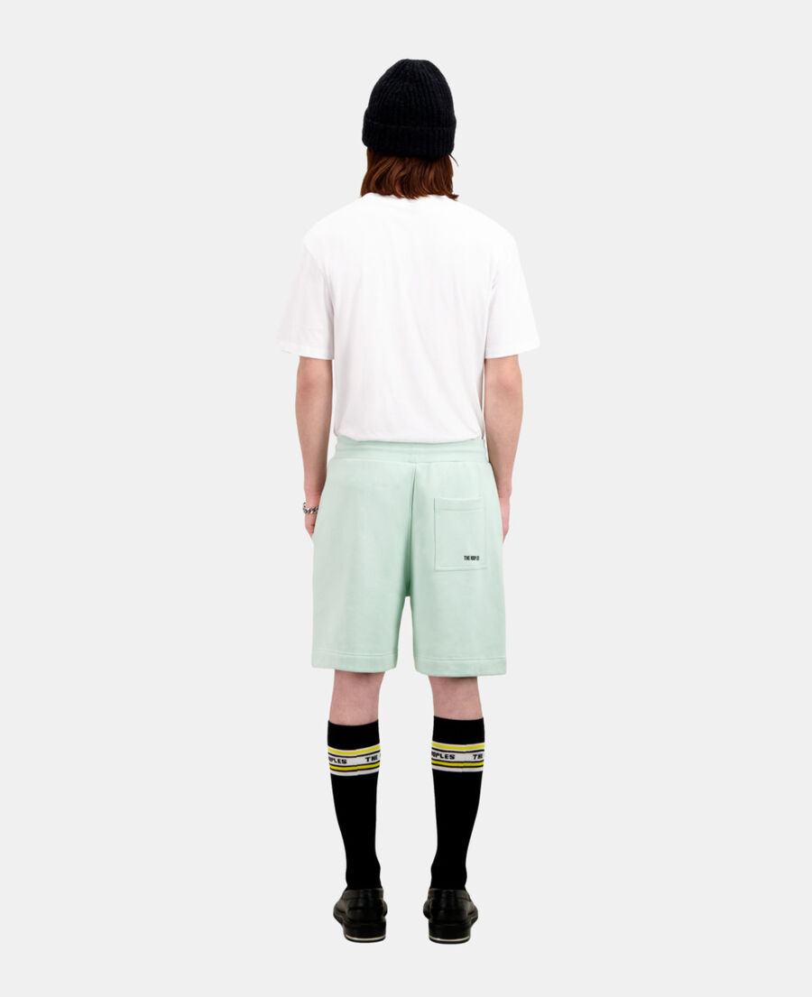 grüne shorts aus baumwolle