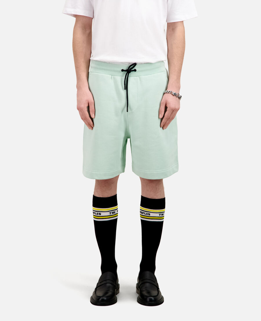 grüne shorts aus baumwolle