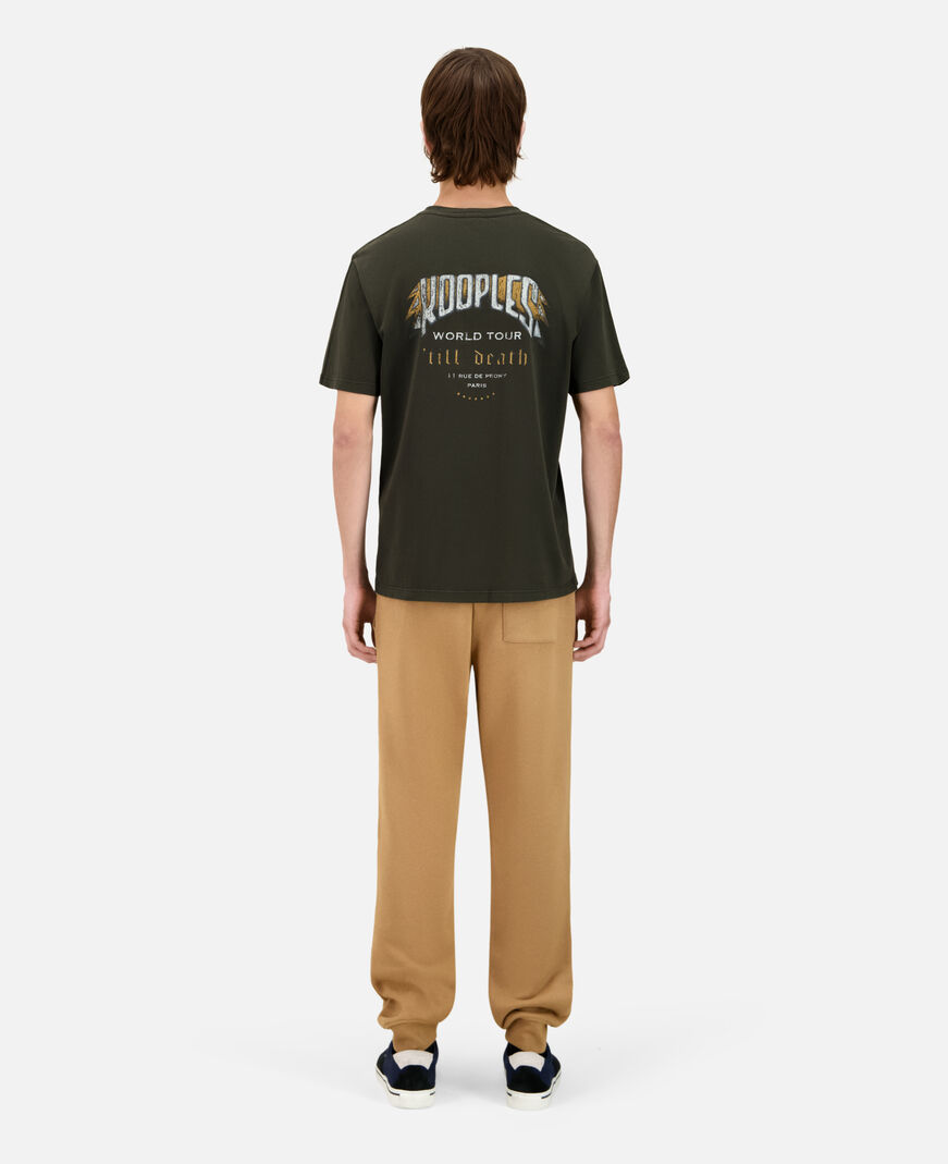 The Kooples HOMME DARK GREEN t-shirt avec sérigraphie vert