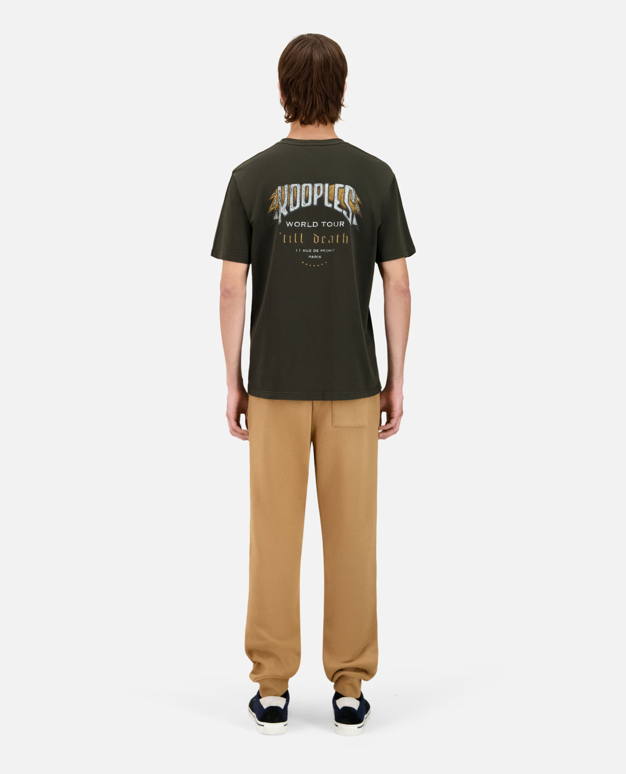 T-shirt avec sérigraphie vert, DARK GREEN, hi-res image number null