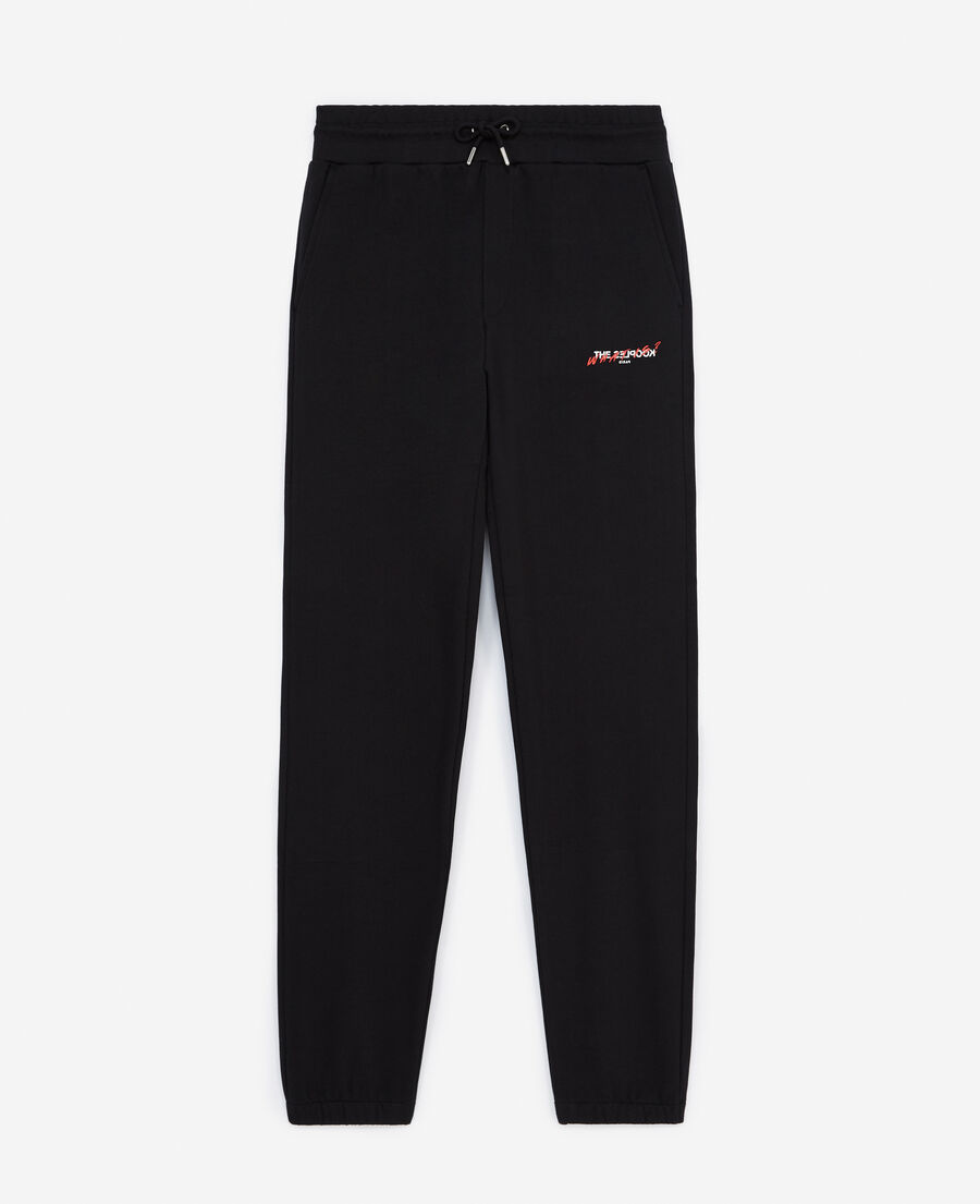 black joggers with small the kooples logo