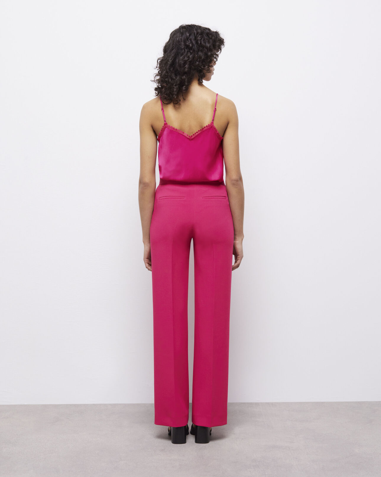 The Kooples DAMEN PINK rosa anzughose aus krepp