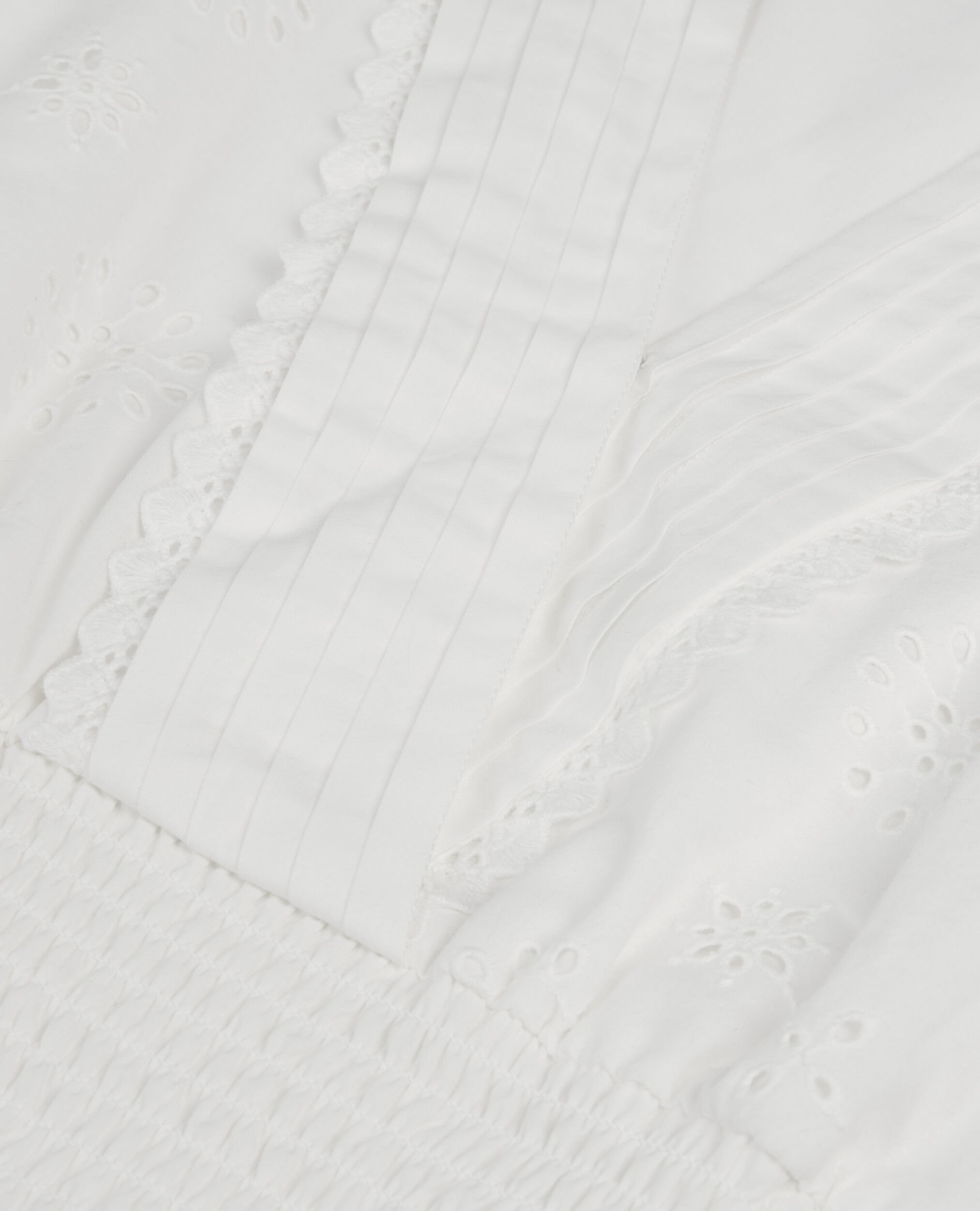 White short top in English embroidery, WHITE, hi-res image number null