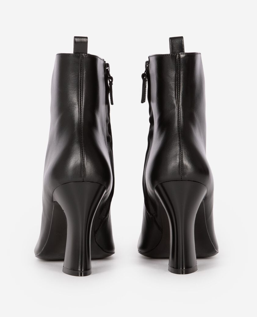 The Kooples WOMEN BLACK black leather ankle boots