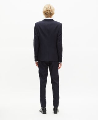 The Kooples MEN DARK NAVY super 100s navy wool suit pants