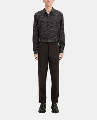 The Kooples HERREN BROWN / BLACK braune anzughose mit hahnentrittmuster