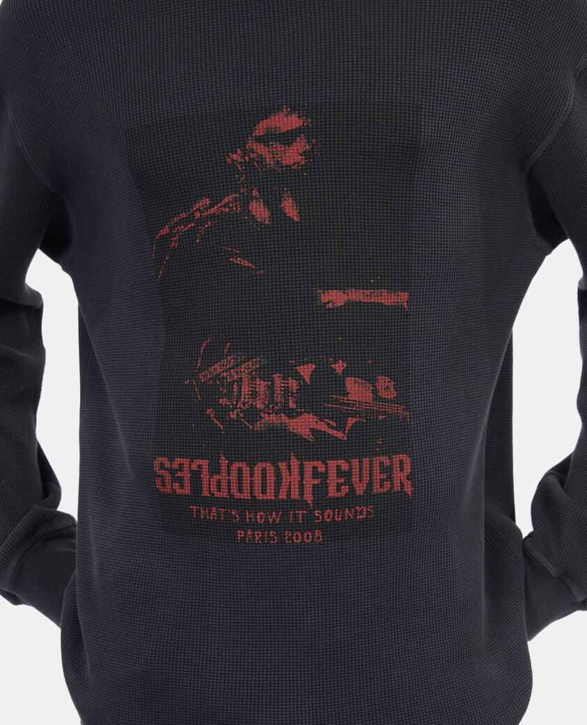 The Kooples HERREN BLACK WASHED schwarzes sweatshirt kooples fever