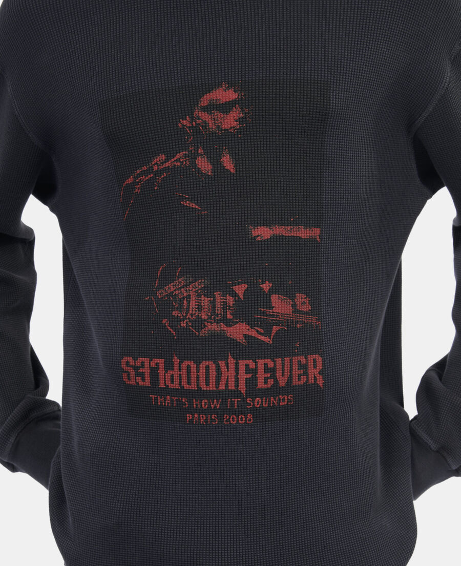 The Kooples HERREN BLACK WASHED schwarzes sweatshirt kooples fever