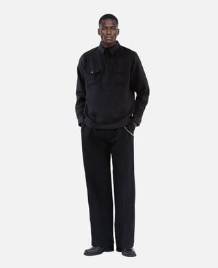 The Kooples HOMME BLACK chemise style polo noire