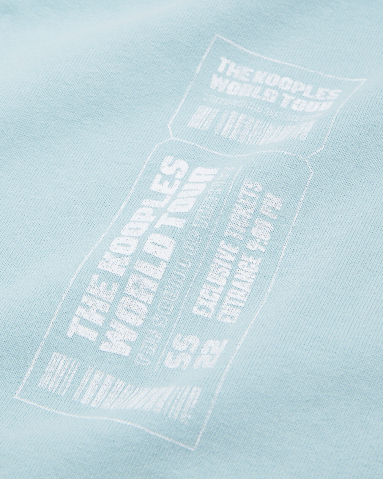 The Kooples HOMBRE BLUE SKY camiseta azul cielo algodón logotipo