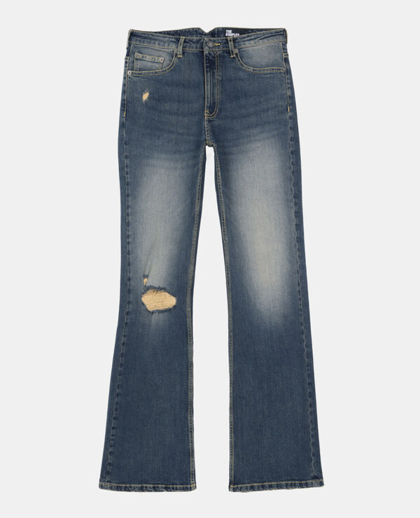 The Kooples MUJER USED vaqueros acampanados azules