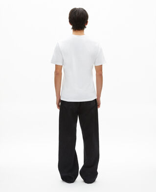 The Kooples MEN WHITE t-shirt with white heart flocking