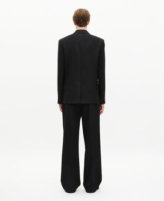 The Kooples MEN BLACK straight jacket with black coat of arms