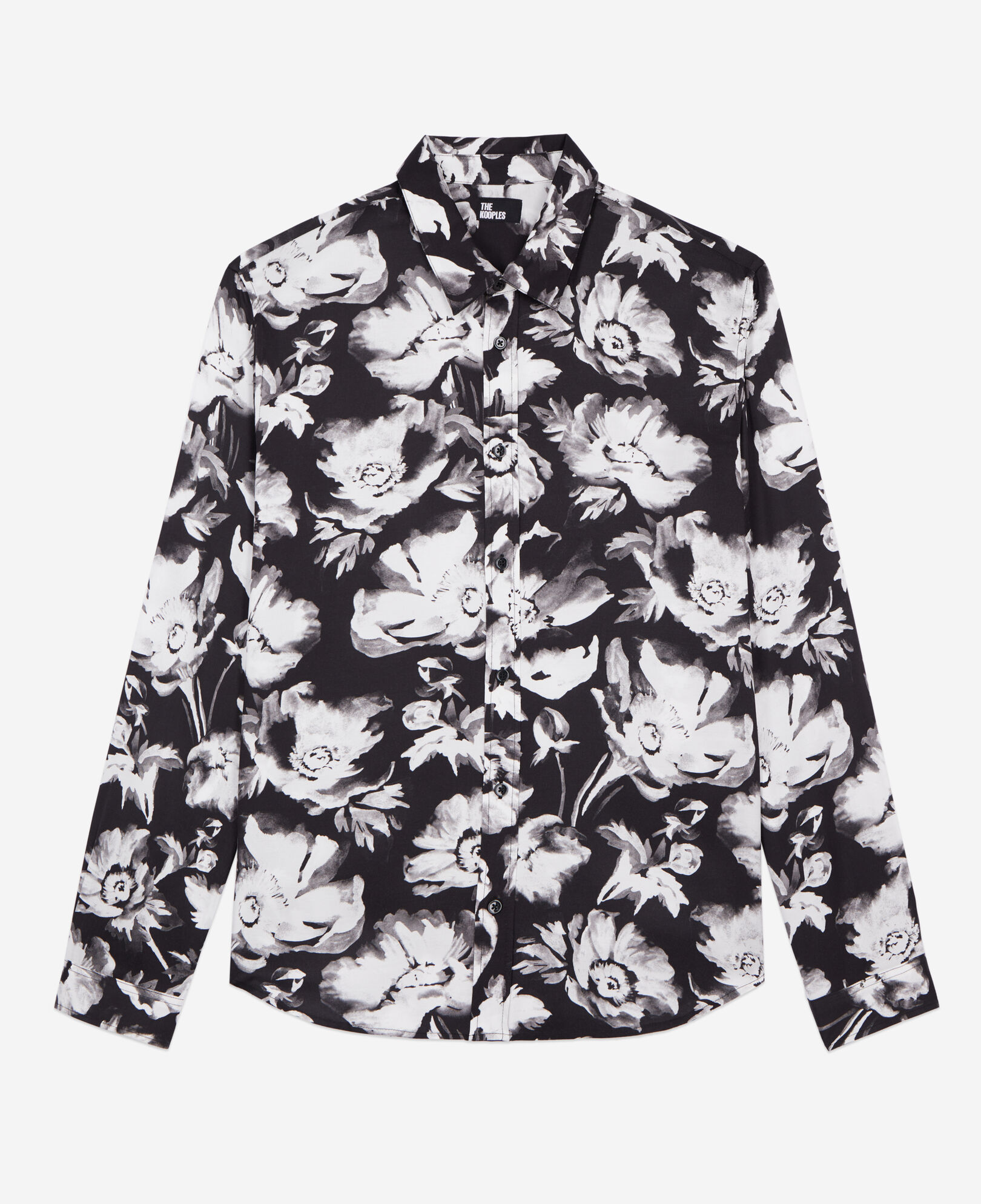 The Kooples HOMBRE BLACK WHITE camisa estampada