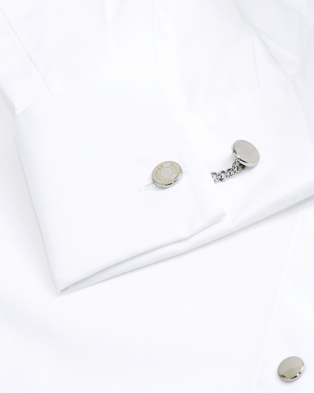 The Kooples FEMME WHITE chemise blanche loose à boutons-pression