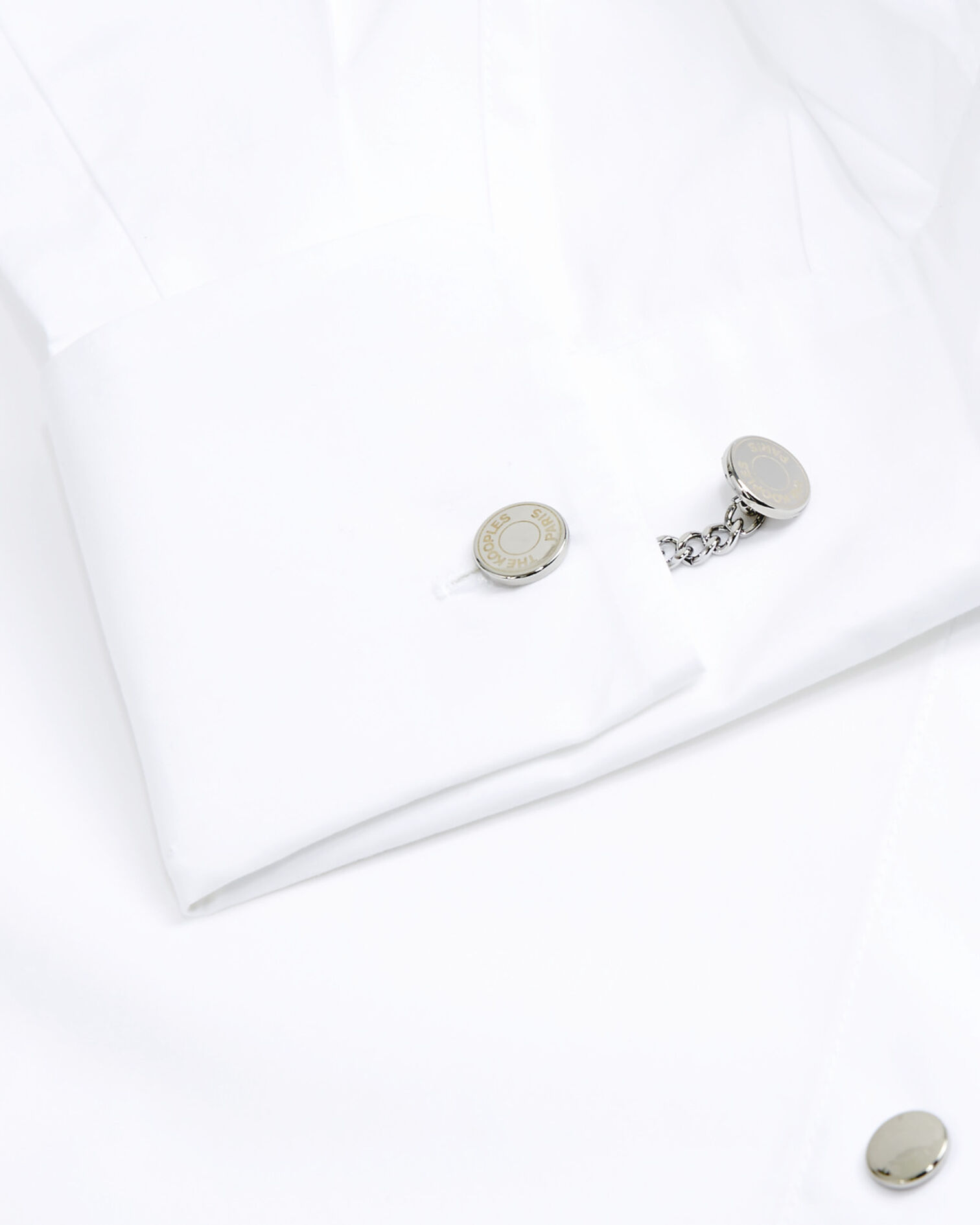 Chemise blanche loose à boutons-pression, WHITE, hi-res image number null