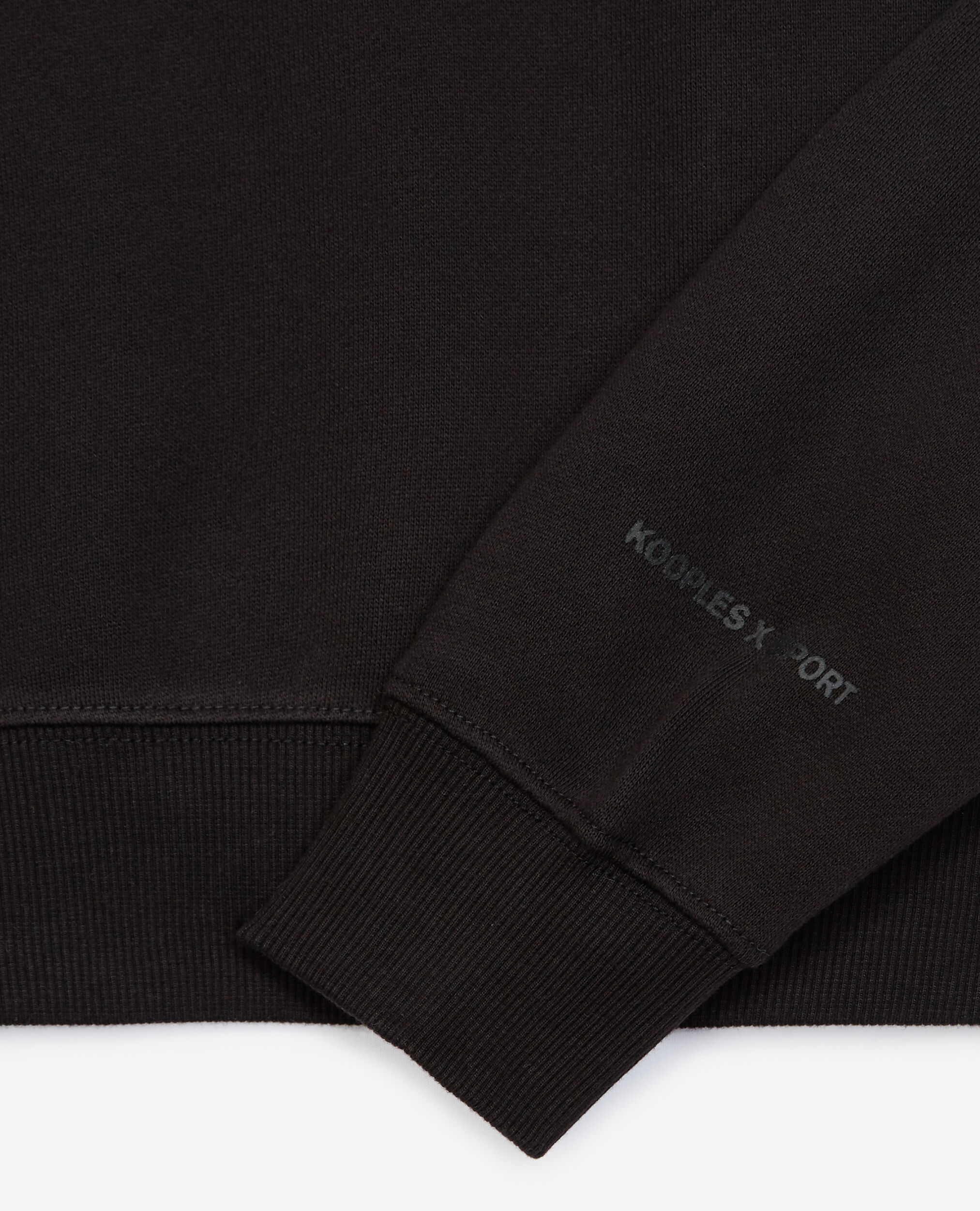 Black sweatshirt with metal details, BLACK, hi-res image number null