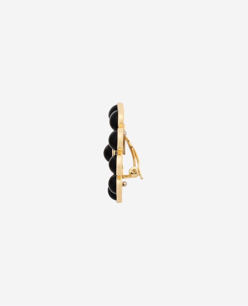 The Kooples WOMEN GOLD gold and black earrings