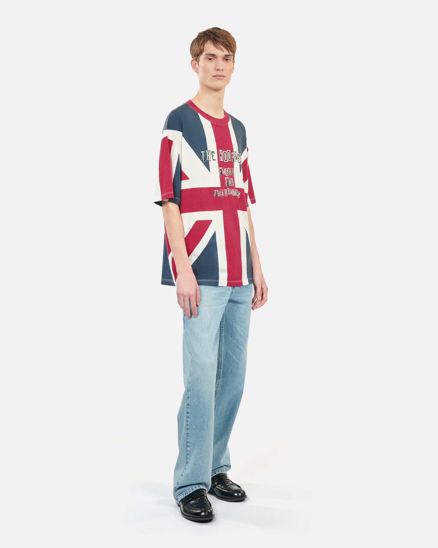 UK flag printed t-shirt, RED, hi-res image number null