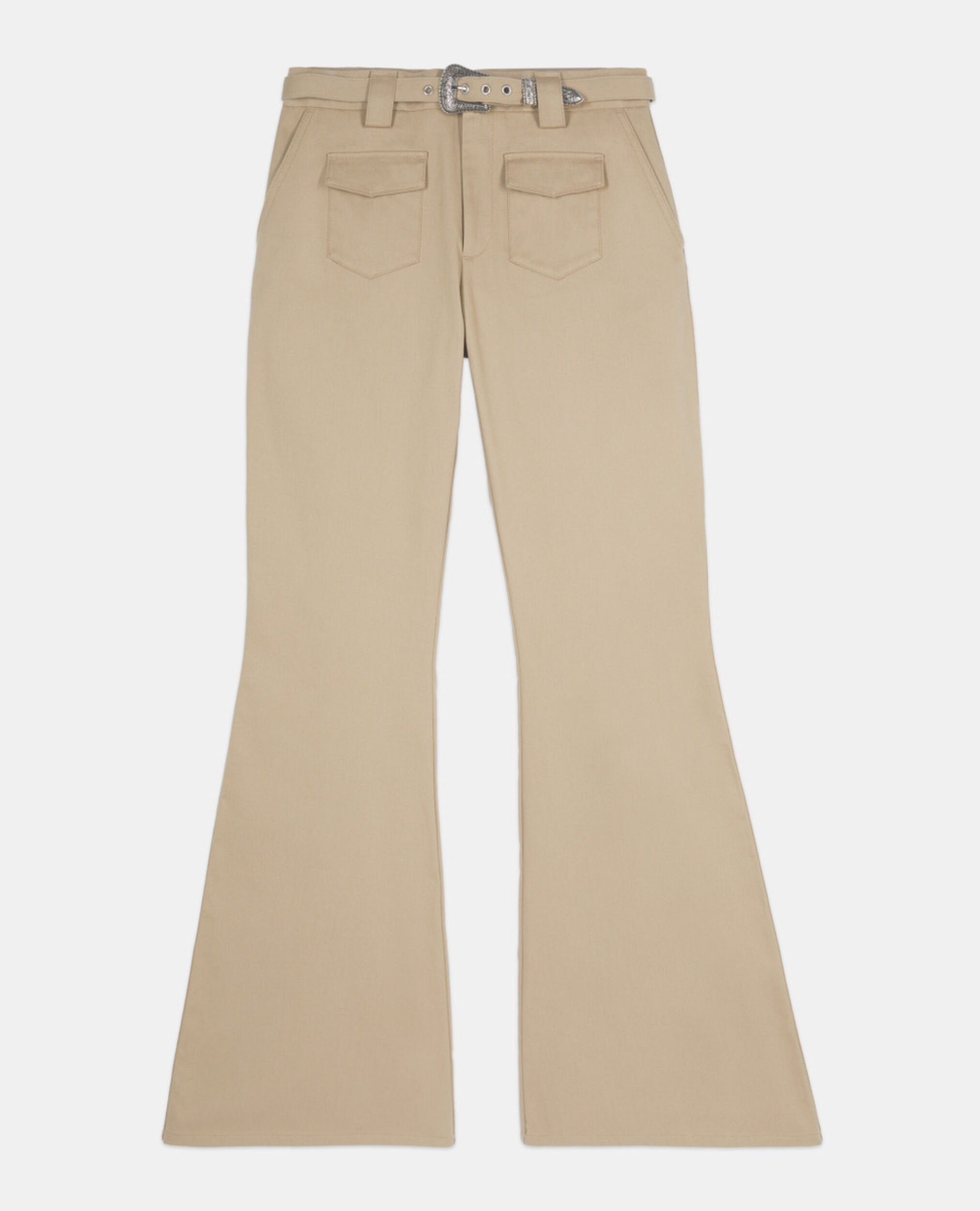 Pantalon flare beige, BEIGE, hi-res image number null