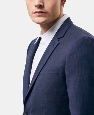 The Kooples HOMME NAVY veste de costume en laine bleu marine