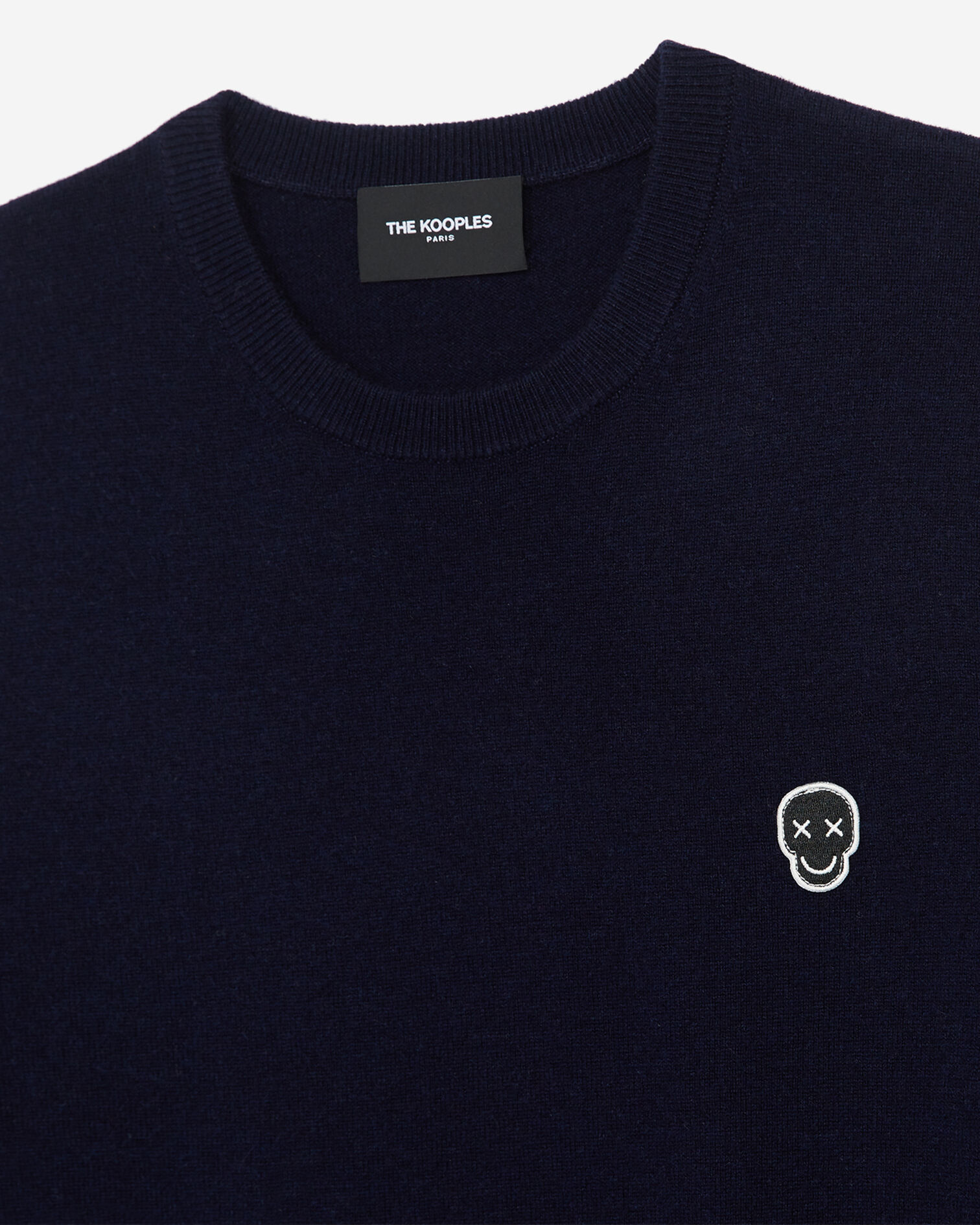 Pull cachemire bleu col rond, DARK NAVY, hi-res image number null
