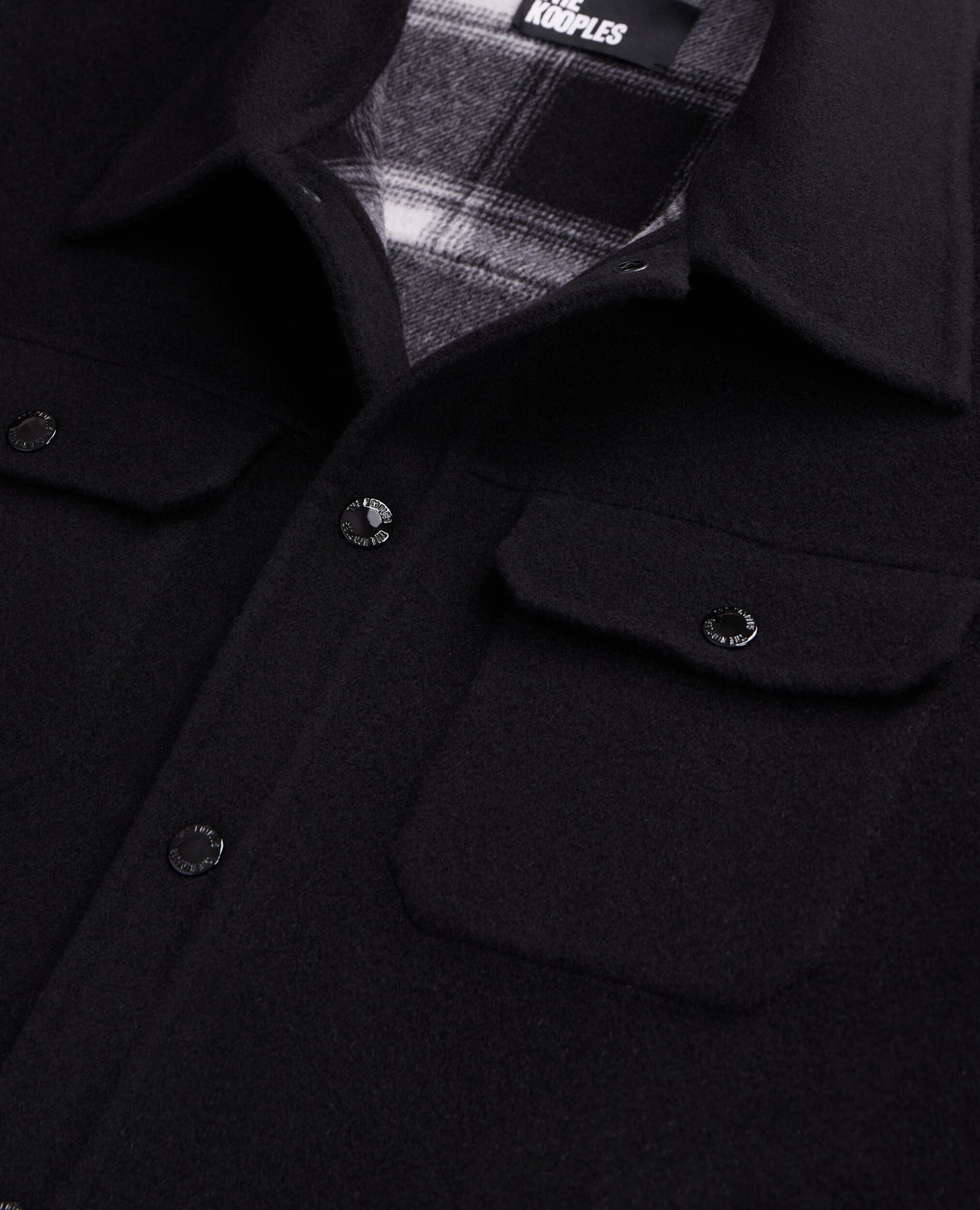 Blouson style surchemise noir, BLACK, hi-res image number null