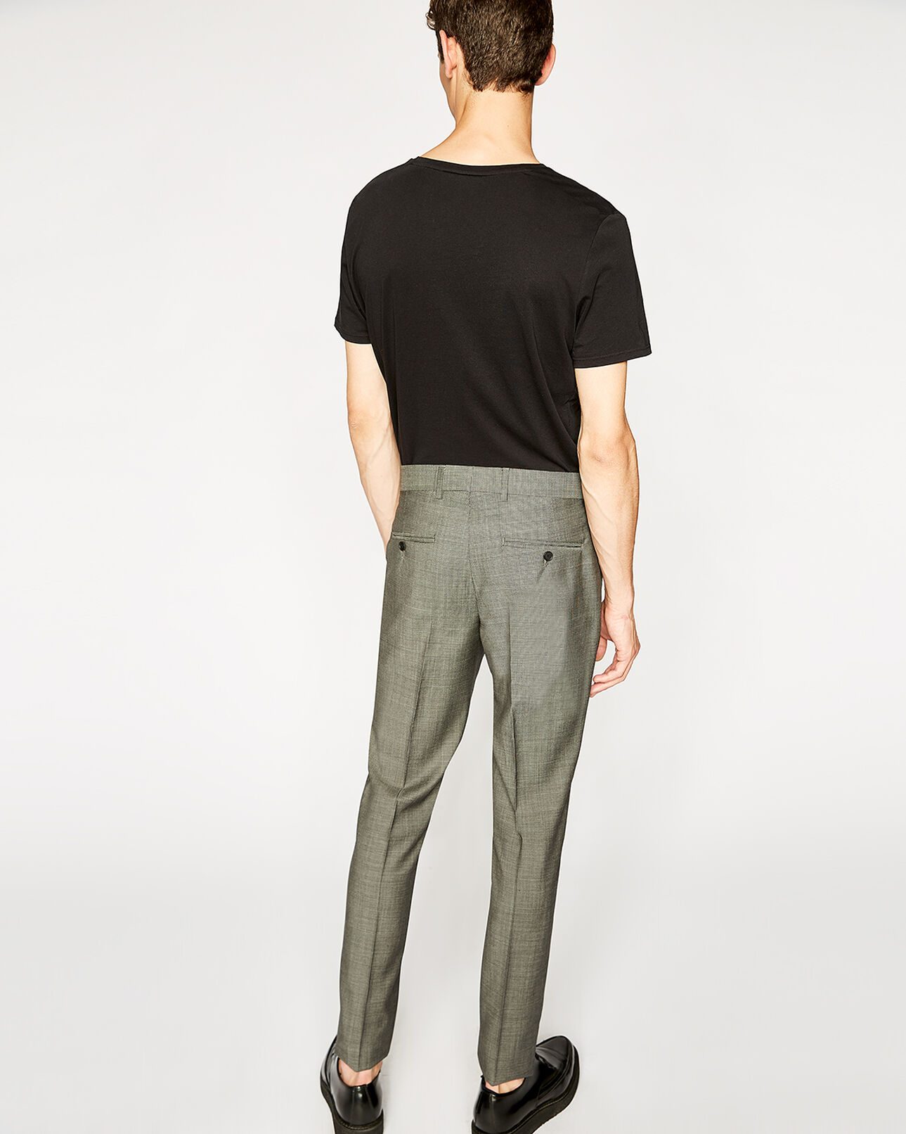 The Kooples HOMME GREY BLACK pantalon de costume homme gris