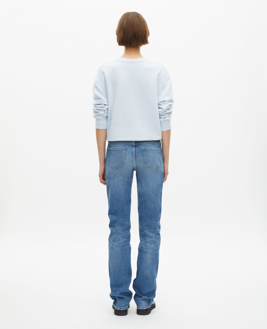 The Kooples FEMME BABY BLUE jean slim long bleu clair