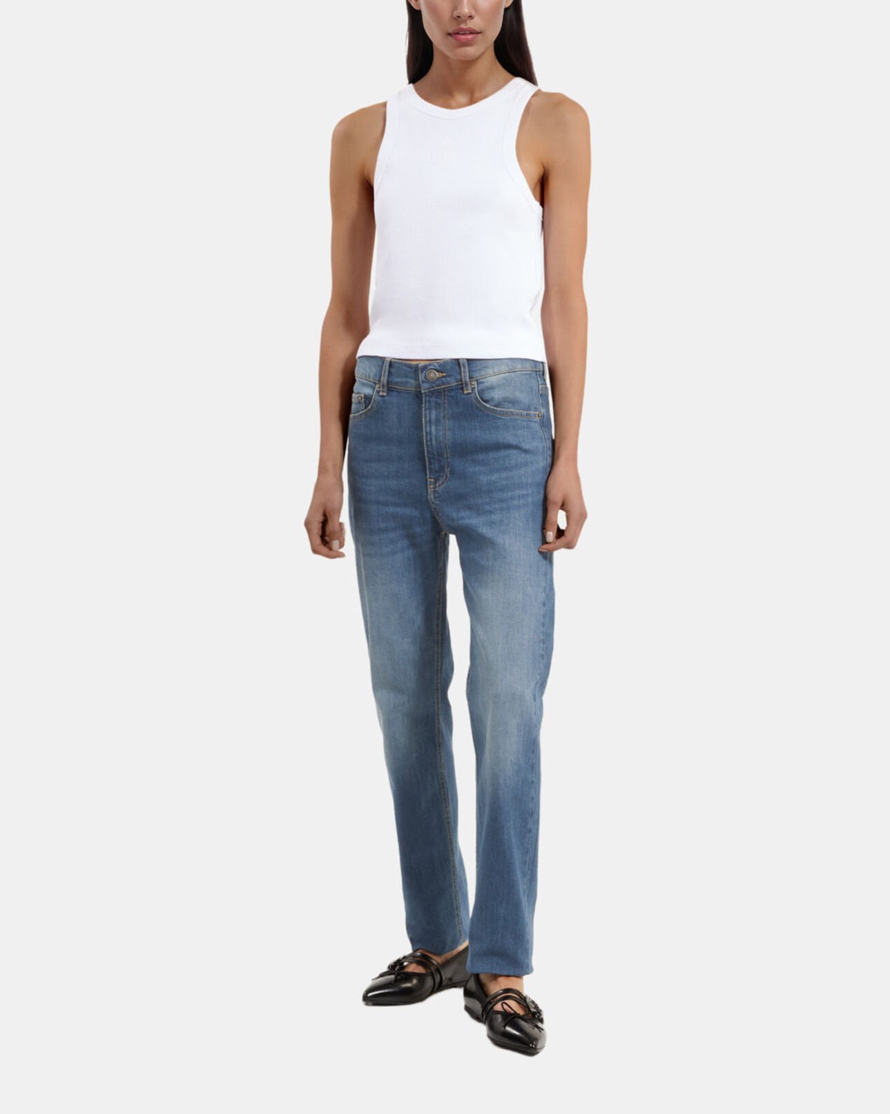 The Kooples WOMEN MEDIUM BLUE blue slim jeans