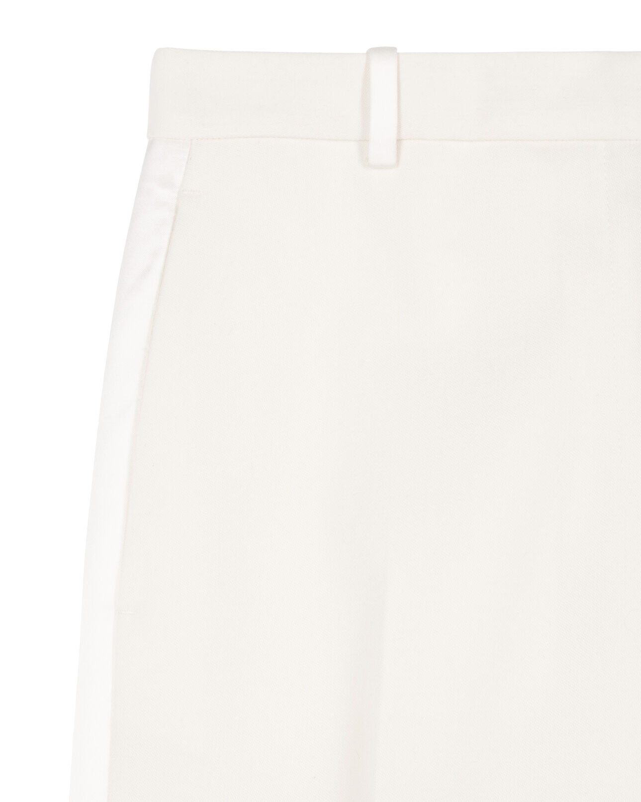 The Kooples WOMEN ECRU ecru wide-leg tuxedo pants