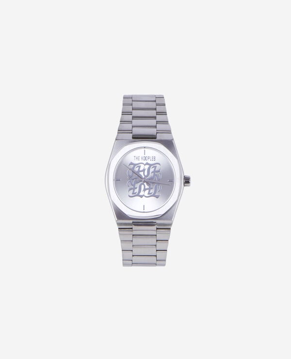 The Kooples UNISEX SILVER silberne monogramm-uhr