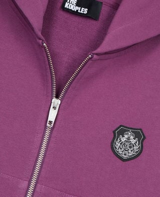 The Kooples FEMME PRUNE sweatshirt &agrave; capuche blason violet