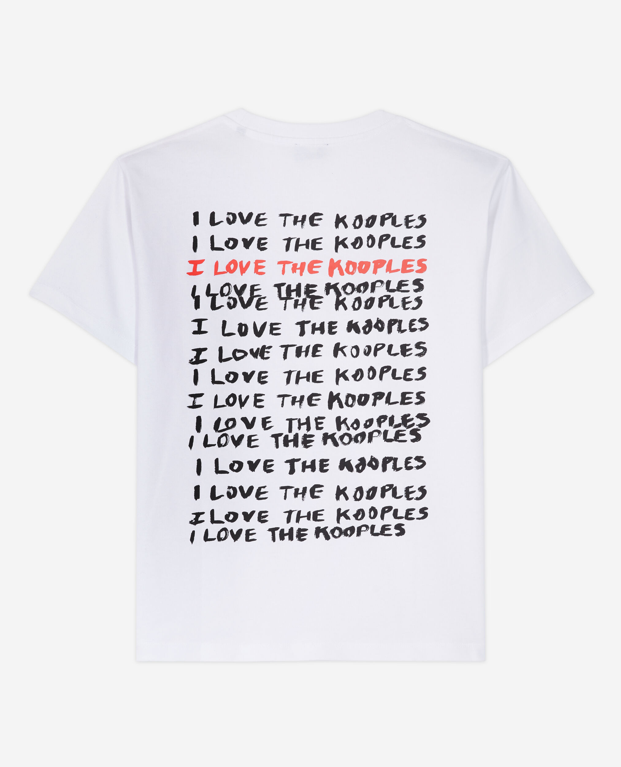 T-shirt Femme I Love Kooples blanc