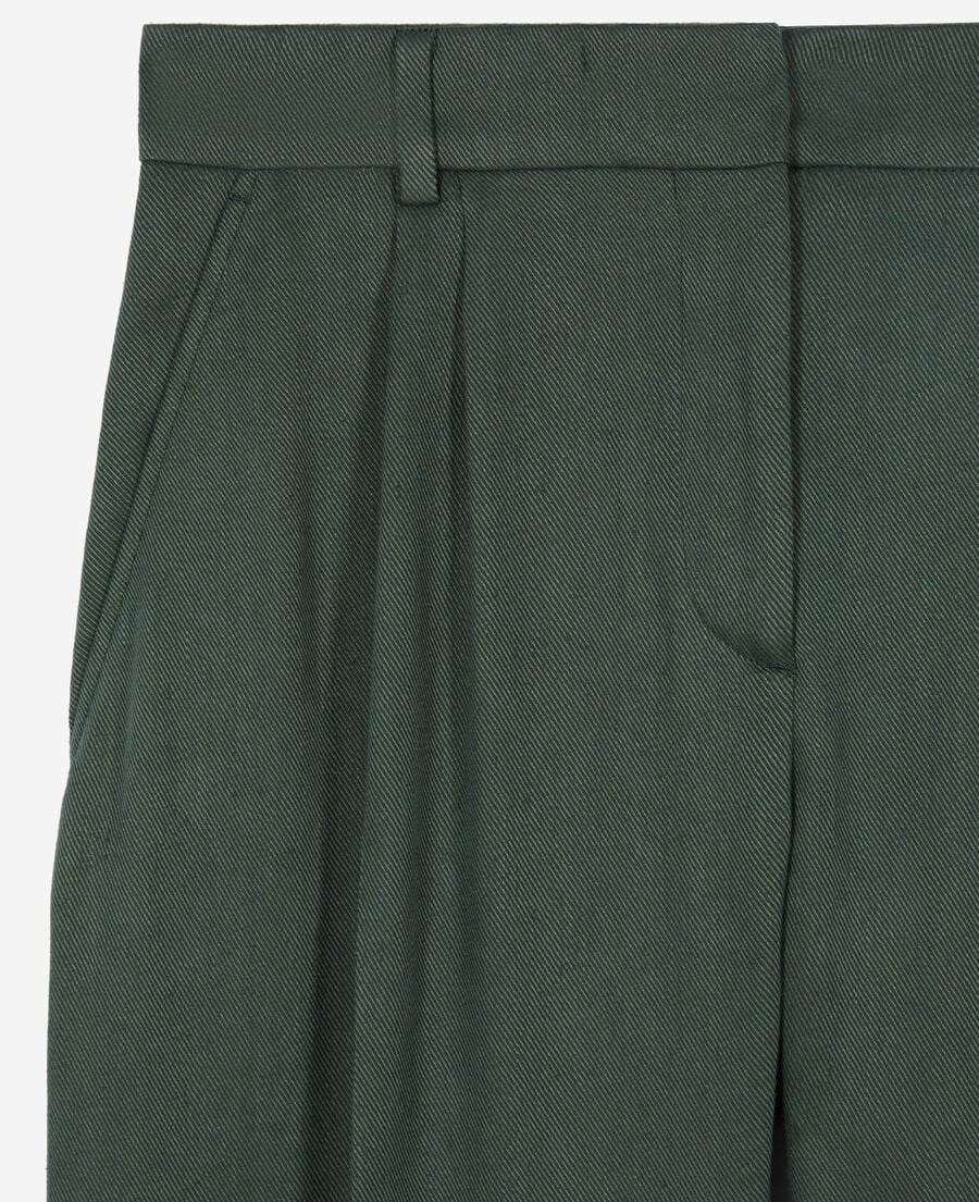 The Kooples F WOOD KAKI green suit trousers