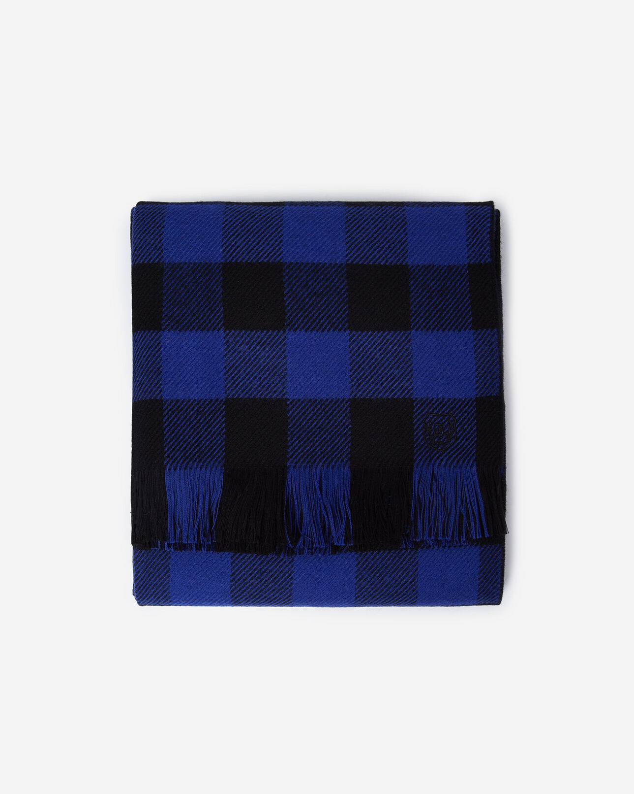 The Kooples HOMBRE BLACK / NAVY bufanda azul y negra de lana y algodón