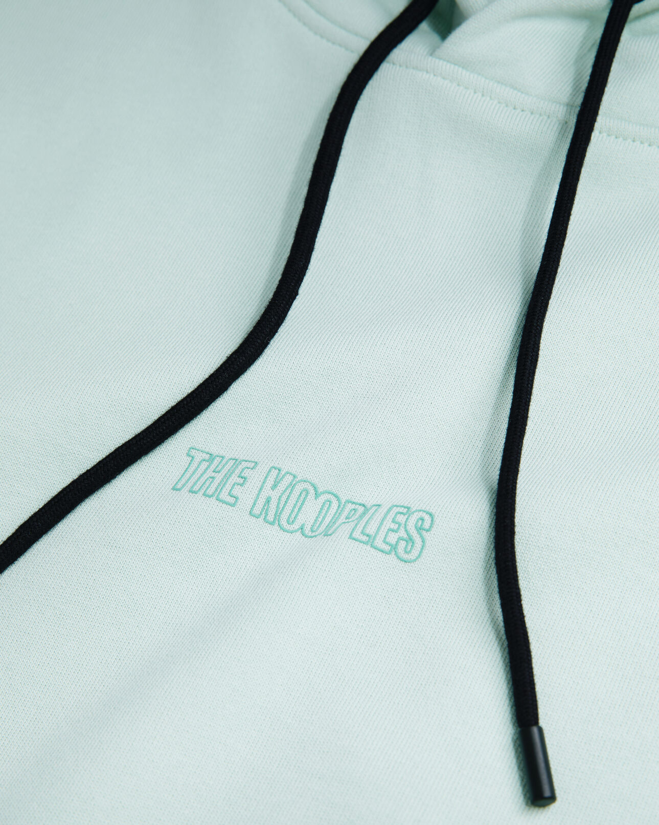 The Kooples MEN OCEAN men's green hoodie with logo