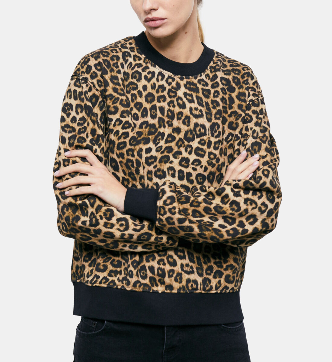 Leopard tunic sweatshirt new arrivals