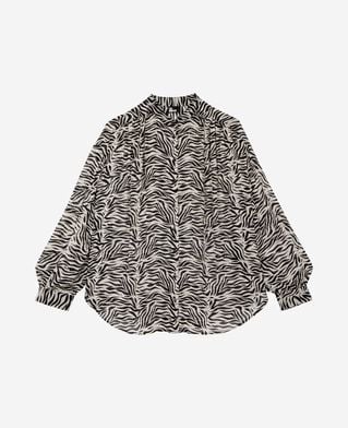 The Kooples F BLACK WHITE zebra print shirt