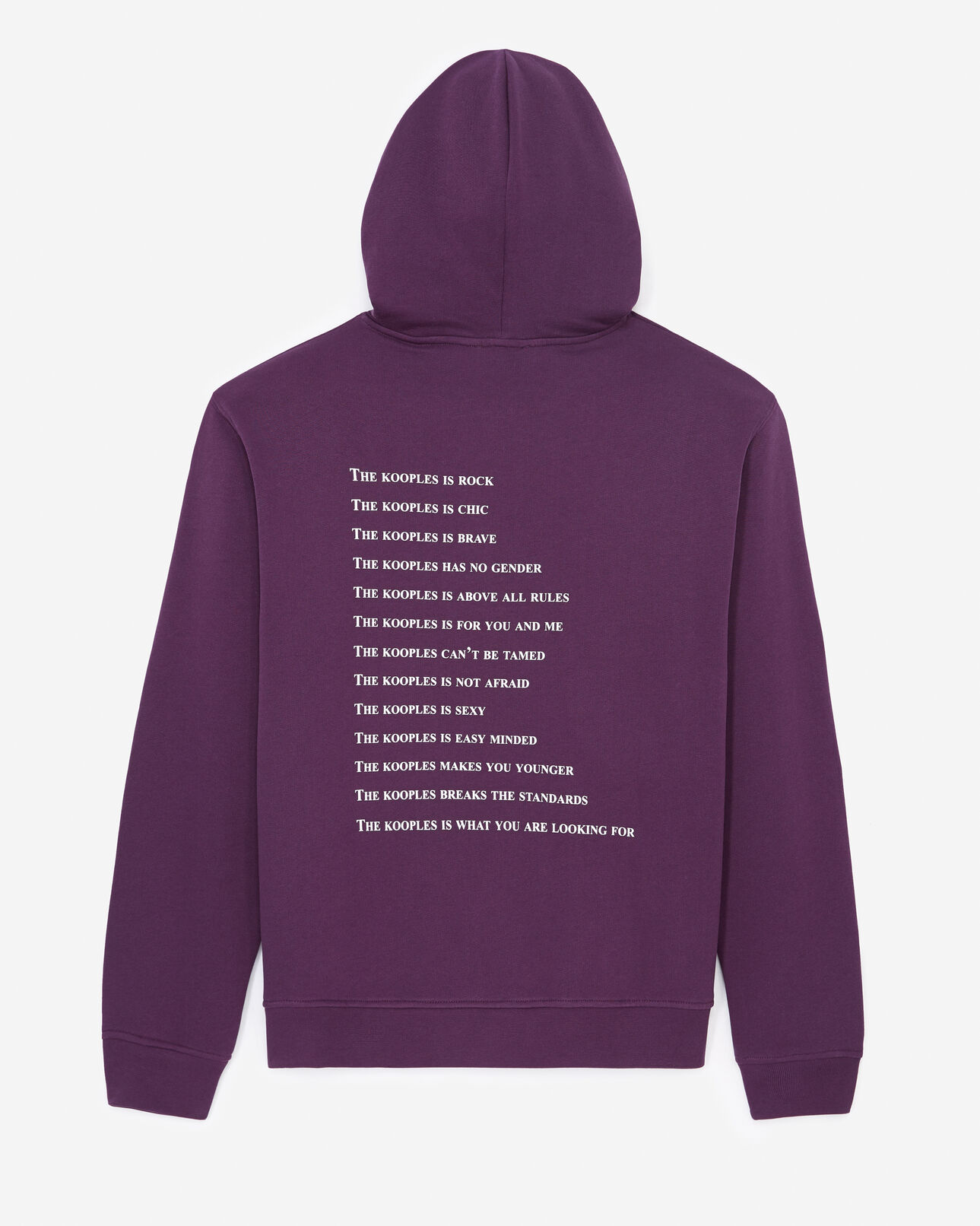 The Kooples HOMME PURPLE sweat violet sérigraphie what is
