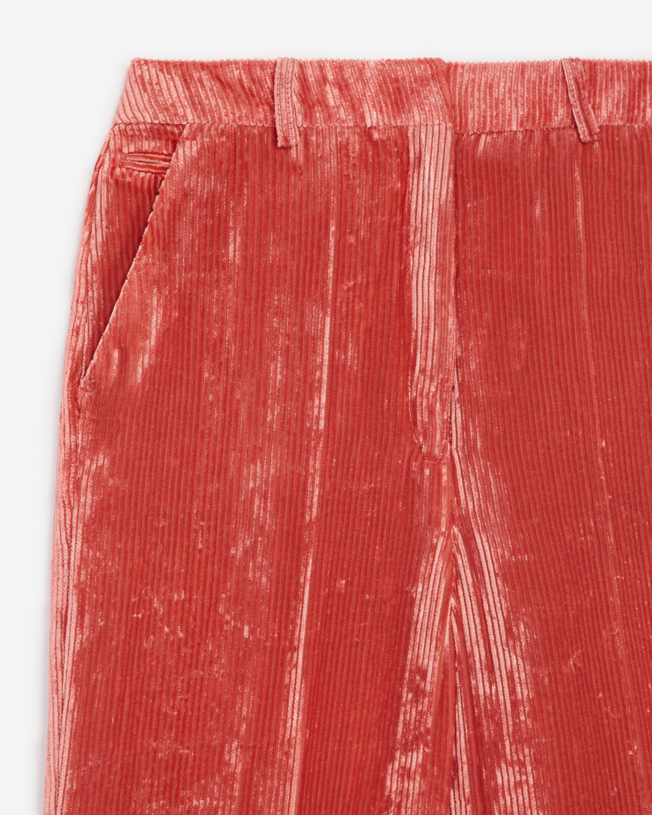 The Kooples WOMEN ORANGE orange corduroy trousers