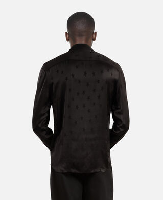 The Kooples HOMME BLACK chemise jacquard avec &eacute;toiles noire