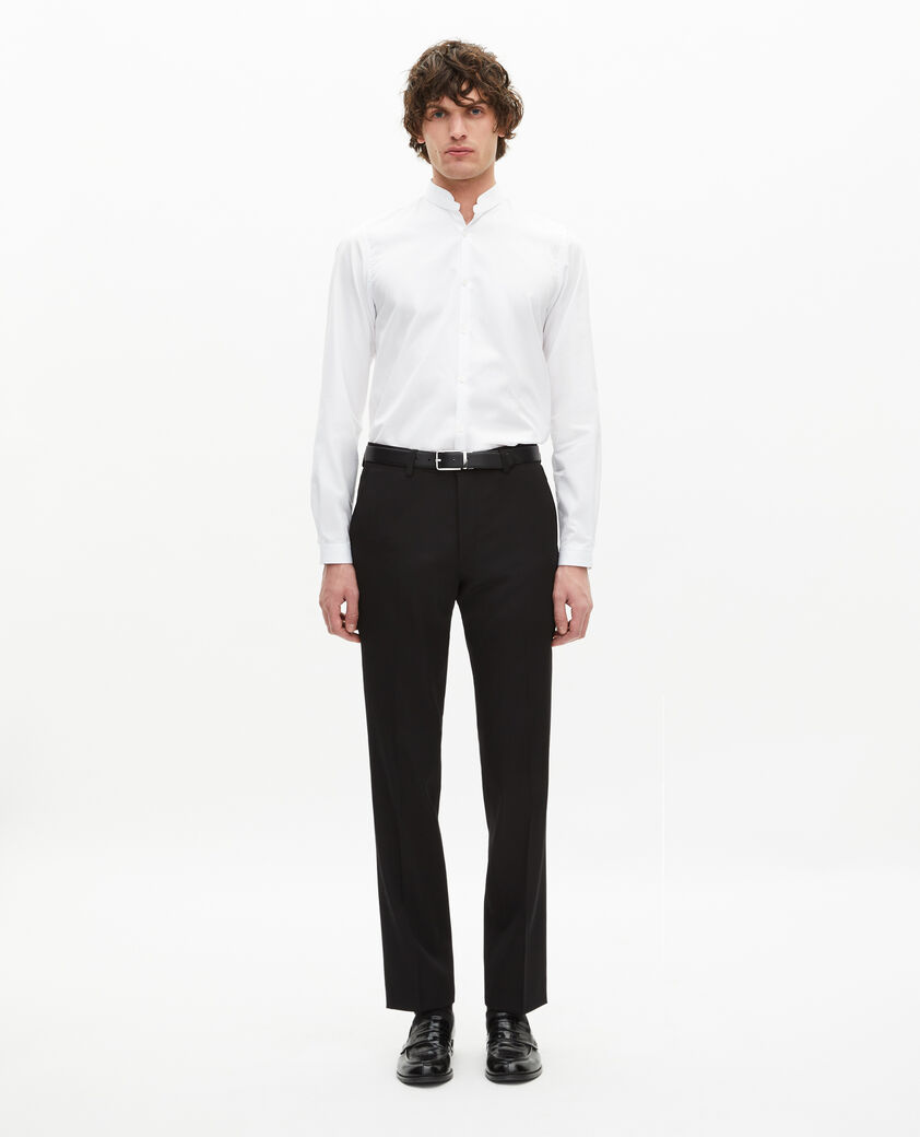 The Kooples HOMME WHITE chemise col officier blanche