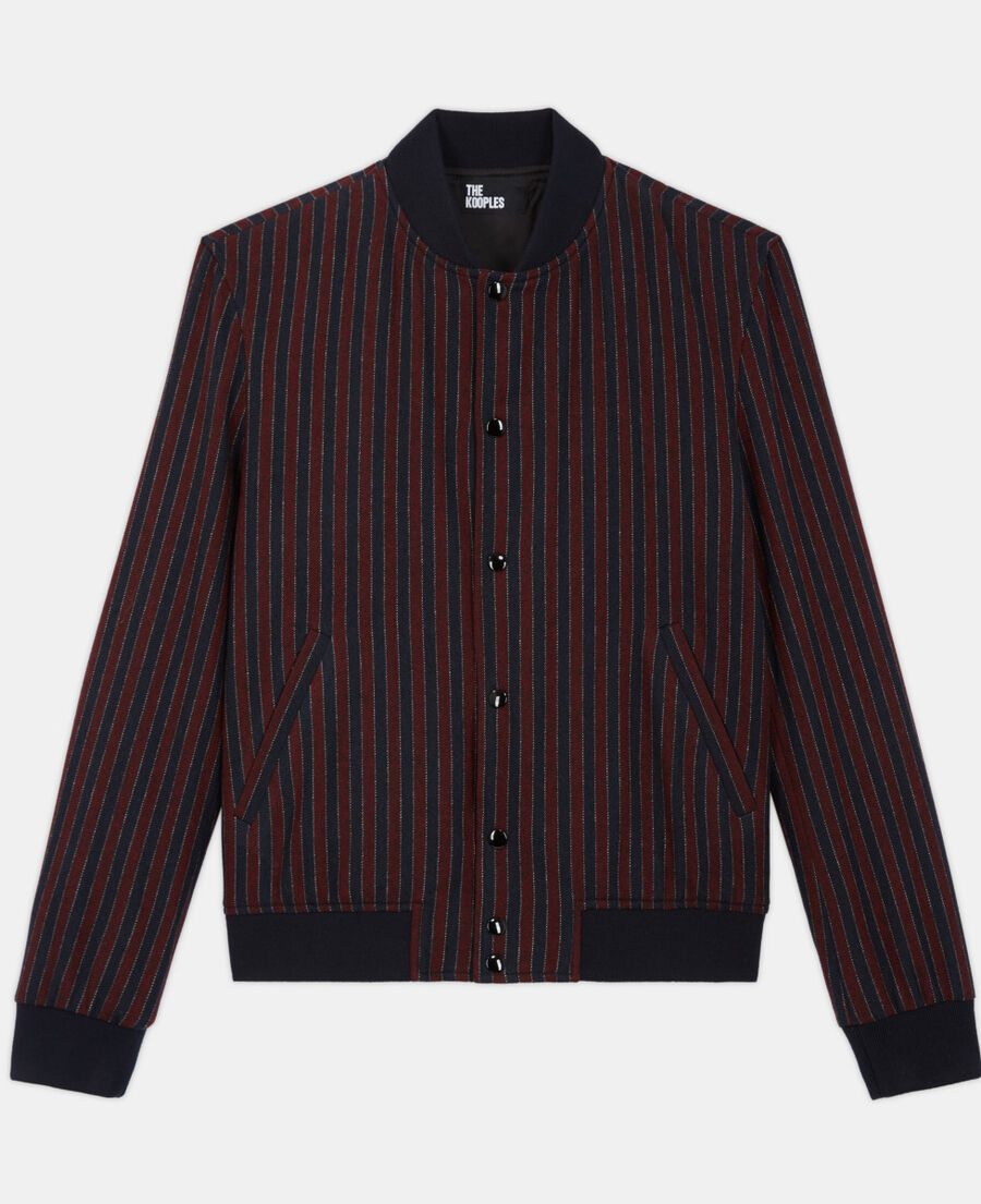 gestreifter blouson