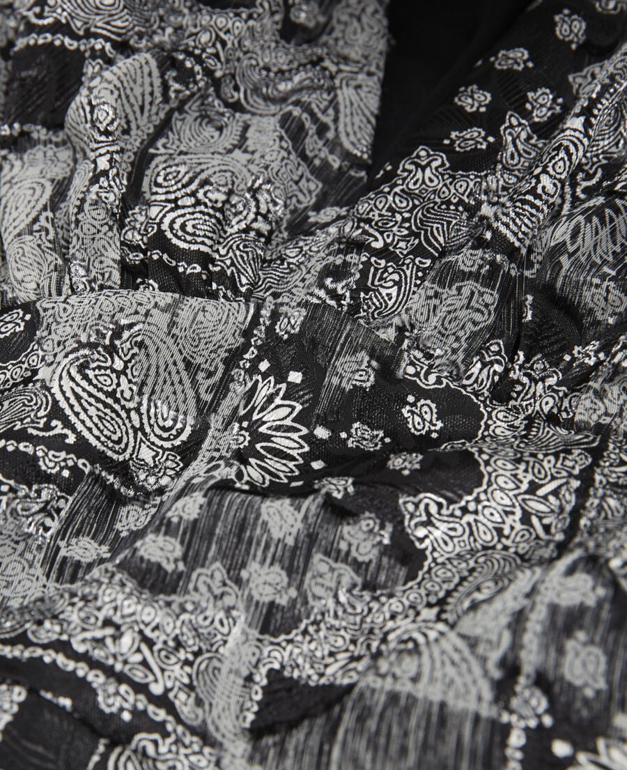 The Kooples DAMEN BLACK kleid lang bandana-print