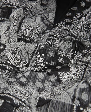 The Kooples DAMEN BLACK kleid lang bandana-print