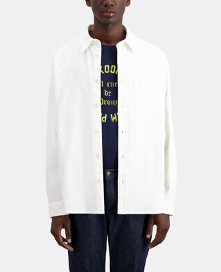 The Kooples H ECRU ecru corduroy shirt