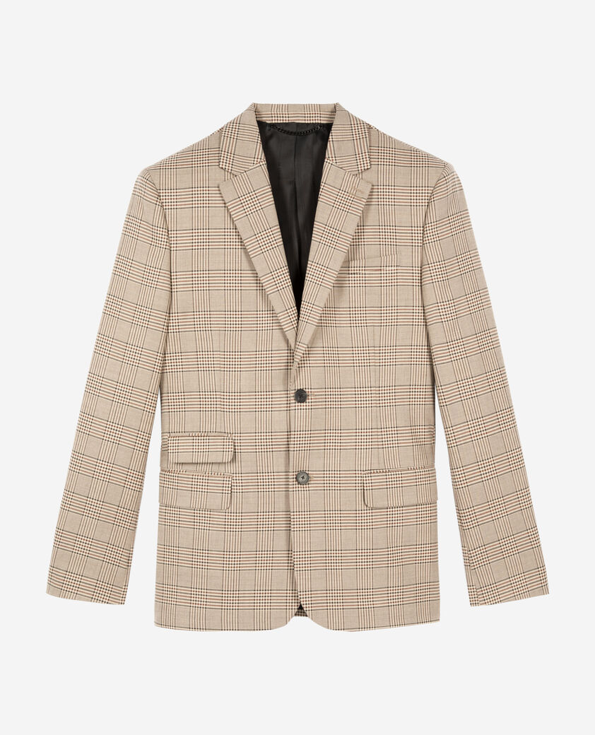 The Kooples HERREN BEIGE-BROWN anzugjacke prince of wales beige