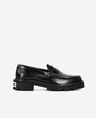 The Kooples FEMME BLACK mocassins en cuir noirs