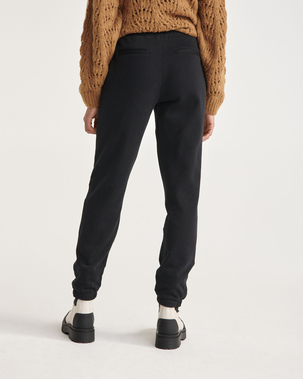 The Kooples FEMME BLACK jogging noir à petit logo the kooples